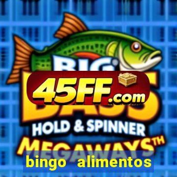 bingo alimentos para imprimir